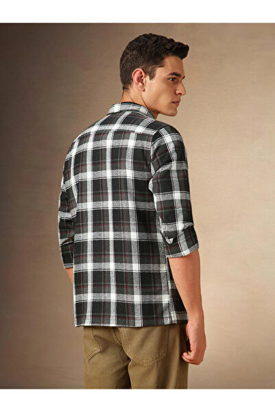 Dennis Lingo By Styli Checked Button Down Casual Shirt
