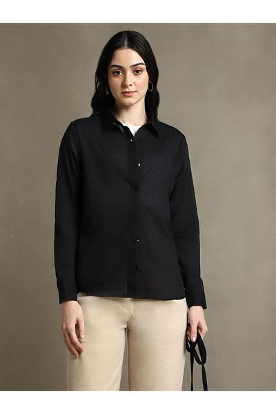 Dennis Lingo By Styli Textured Cotton Long Sleeve Casual Shirt