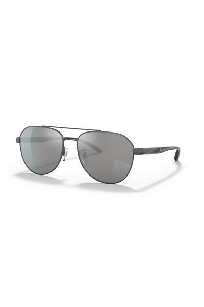 Emporio Armani Man Pilot Sunglasses- Ea 2129d - Lense Size:59mm - Matte Gunmetal