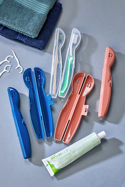 Pazarika 6Pcs Travel Type Toothbrush Container, Hygienic Storage Box