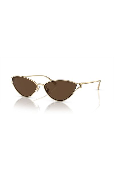Tiffany model 0TF3095 61933G61 Metal Cat eye Pale gold for Adult Female