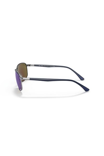 Ray-Ban Ray Ban Unisex Pillow Sunglasses- Rb 3671ch - Lense Size:60mm - Blue On Gunmetal