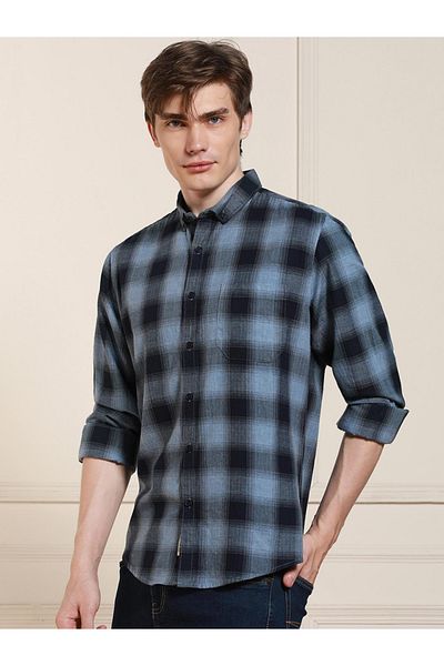 Dennis Lingo By Styli Checked Long Sleeves Casual Shirt