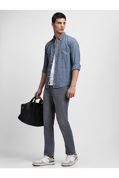 Dennis Lingo By Styli Checked Long Sleeves Casual Shirt