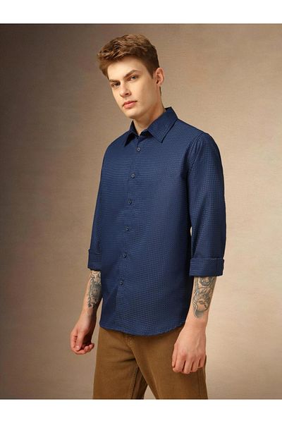 Dennis Lingo By Styli Button-Down Collar Plain Regular Fit Shirt