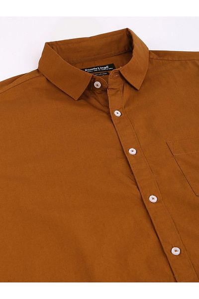 Dennis Lingo By Styli Solid Button-Down Collar Casual Shirt
