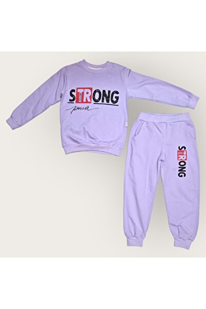 Mnk Baby&Kids Λιλά Φούτερ για κορίτσια - MNK0625 Δυνατό μοτίβο