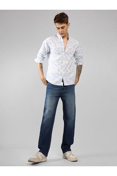 Dennis Lingo By Styli Floral Printed Cotton Casual Shirt
