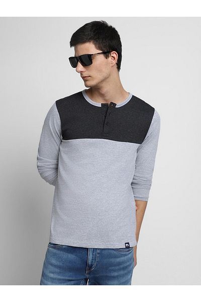 Dennis Lingo By Styli Printed Long Sleeves Neck T-Shirt