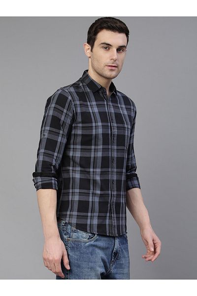 Dennis Lingo By Styli Checked Long Sleeves Casual Shirt