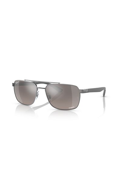 Ray-Ban Ray Ban Man Rectangle Sunglasses- Rb 3701 - Lense Size:59mm - Gunmetal