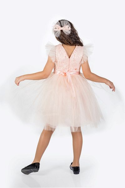 Mnk Baby&Kids Rochie de Seara Fata Tutu Dantela Roza MNK0546 SALMON