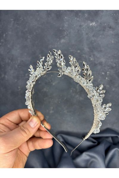 Hayalperest boncuk Venus Leaf Design Bridal Henna Crown Hair Accessory