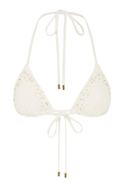 PEONY peonyofficiall Dantel İşlemeli Üçgen Bikini Üstü