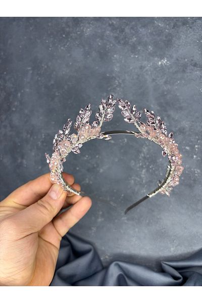 Hayalperest boncuk Venus Leaf Design Bridal Henna Crown Hair Accessory