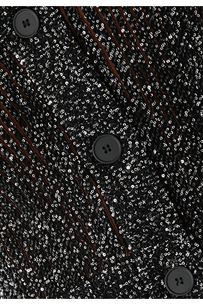 Missoni Payetli Örgü Hırka - Siyah Çok Renkli