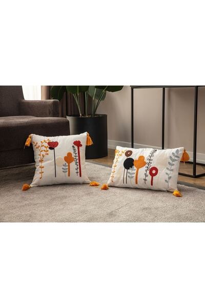 Reset Ebizz Home 2li Kombin Punç Işlemeli Kırlent