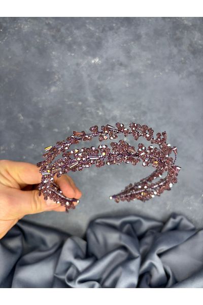 Hayalperest boncuk Sare Model Double Row Bridal Henna Crown Hair Accessory