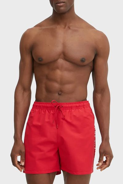 Tommy Hilfiger Logo Pocket Swimsuit Short Men's Swim Shorts Um0Um03481 Xld