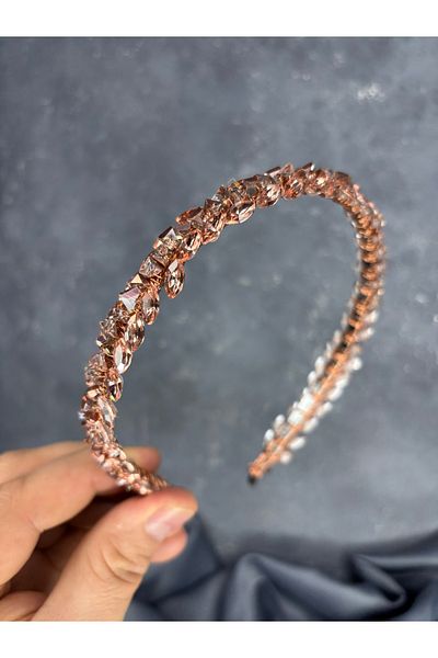 Hayalperest boncuk Nile Crystal Stone Bridal Henna Crown Hair Accessory