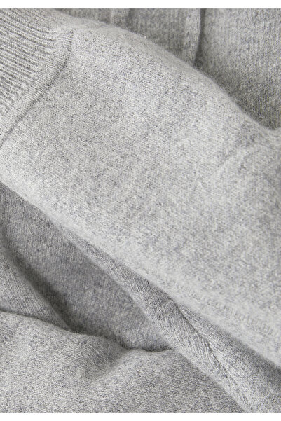 LouLou Studio Lüks Kaşmir Örgü Kapüşonlu Sweatshirt - Gri