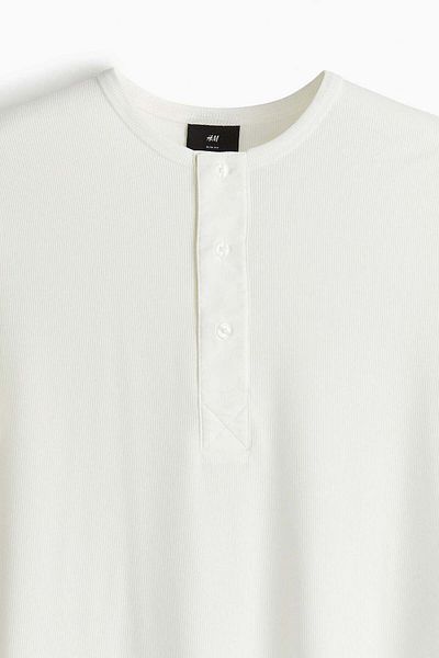 H&M Slim Fit Ribbed T-shirt