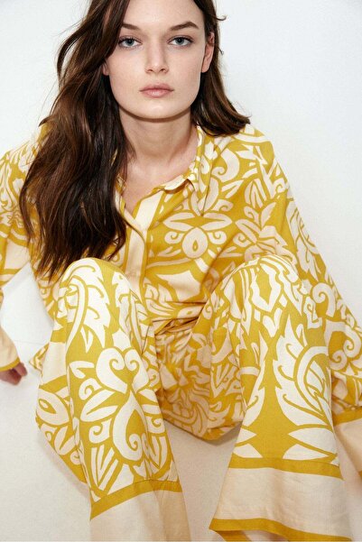 H&M Linen-blend trousers