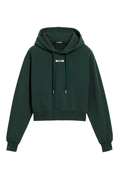 JACQUEMUS Stylish Green Hooded Sweatshirt