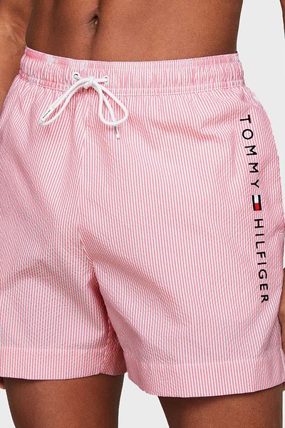 Tommy Hilfiger Striped Waist Tie Swimsuit Short Men Mai3265