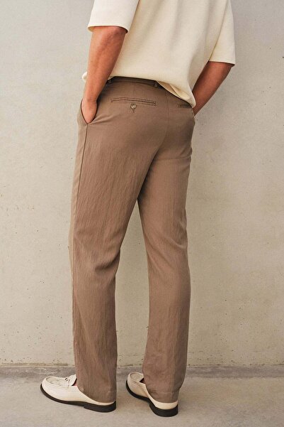 H&M Regular Fit Belted twill trousers