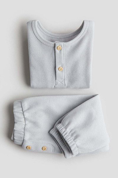 H&M 2-piece Henley bodysuit and trousers set
