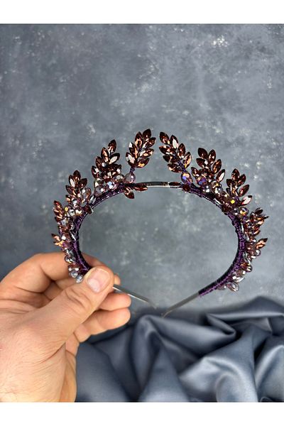 Hayalperest boncuk Venus Leaf Design Bridal Henna Crown Hair Accessory