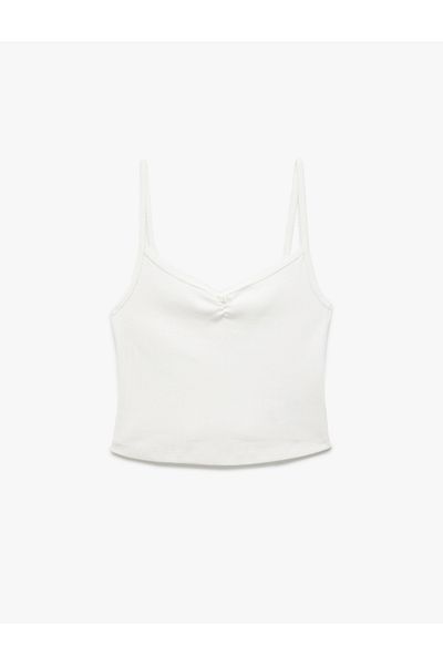 Koton Cotton V-Neck Strap Pajama Top
