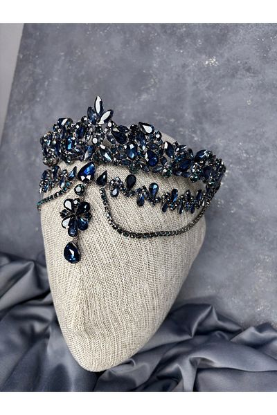 Hayalperest boncuk Dali Fascia Dangle Bridal Henna Crown Hair Accessory