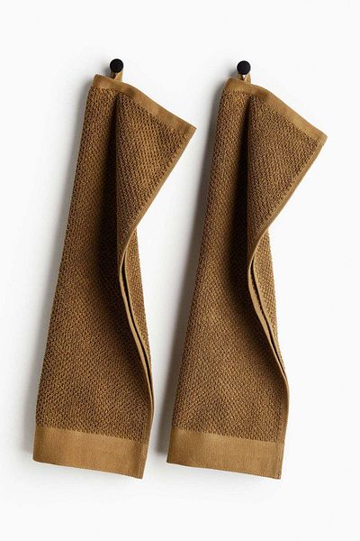 H&M 2-pack cotton terry guest towels