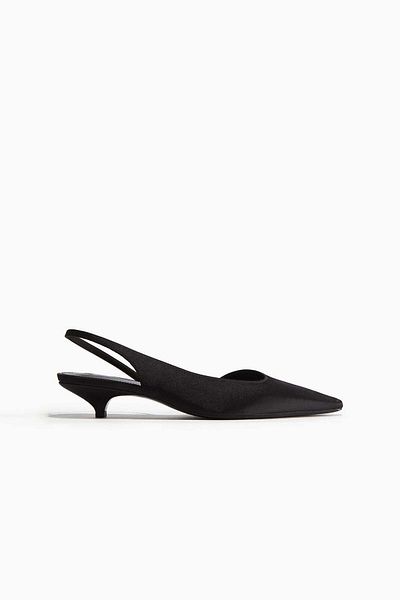 H&M Satin slingbacks
