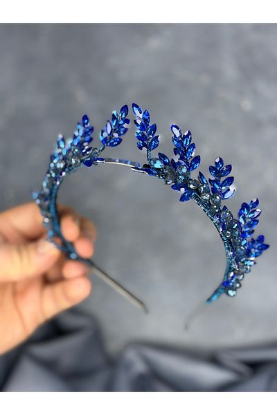 Hayalperest boncuk Venus Leaf Design Bridal Henna Crown Hair Accessory