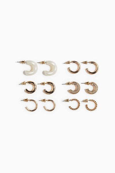 H&M 6 pairs hoop earrings