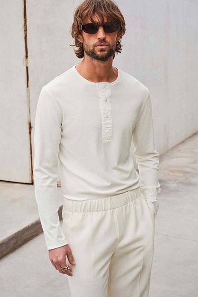 H&M Slim Fit Ribbed Jersey Top