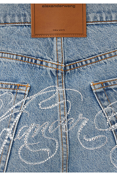 T by Alexander Wang Yüksek Moda Oversized Yuvarlak Jean Pantolon