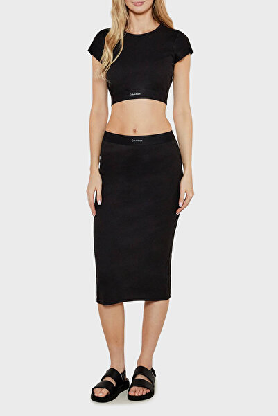 Calvin Klein Streç Pamuklu Slim Fit Bisiklet Yaka Top LV00QS7349UB1 TOP LV00QS7349 UB1