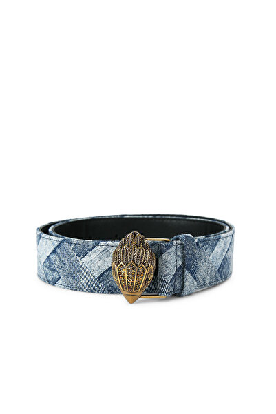 Kurt Geiger حزام الخصر كنسينغتون 38 - أزرق داكن