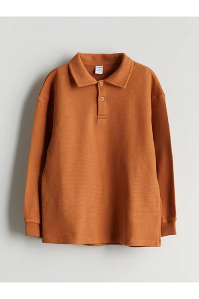 LC Waikiki LCW Kids Brown Basic Boys' T-Shirt and Pants 2 pcs