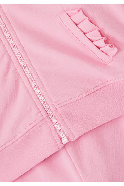 MSGM Kız Çocuk Fermuarlı Kapüşonlu Sweatshirt ve Pantolon Takımı