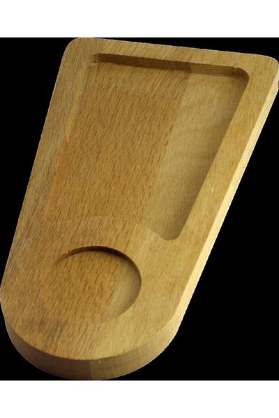 Taboo Tab-1256 Wooden 2 Eye Snack Bowl 25 X 14 Cm
