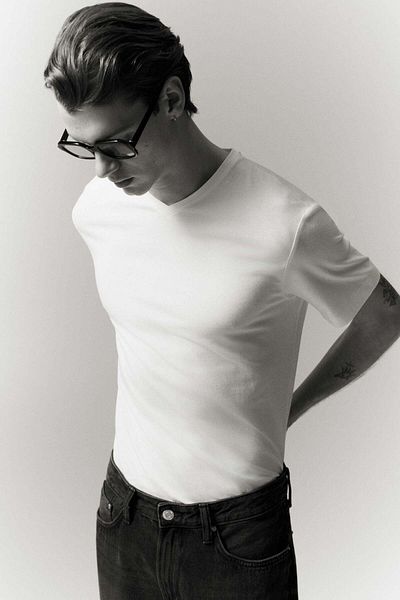 H&M 5-pack Slim Fit V-neck T-shirt