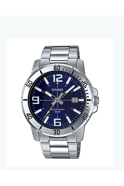 Casio Casio Enticer Analog-Digital Water-Resistant Watch MTP-VD01D-2BVUDF