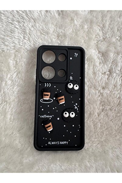 teknodv XIAOMI REDMİ NOTE 13 PRO 4G İLE UYUMLU 3D FİGÜRLÜ ULTRA YUMUŞAK DOKULU TELEFON KILIFI