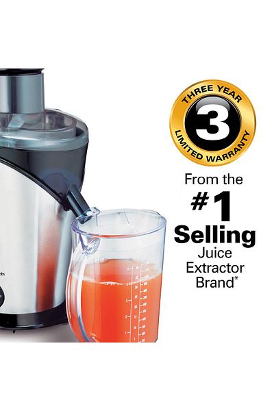 Hamilton Beach Big Mouth Plus 2 Speed Juice Extractor, Plastic, 600 Watt, 1.2 liters, Black
