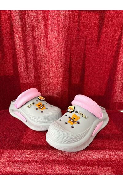 Akınal Bella Ροζ Ορθοπεδικές Παντόφλες - Κλειστή Νηφάλια και Πλεκτή Φιγούρα